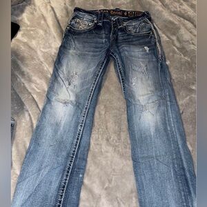 Men’s rock revival jeans like new